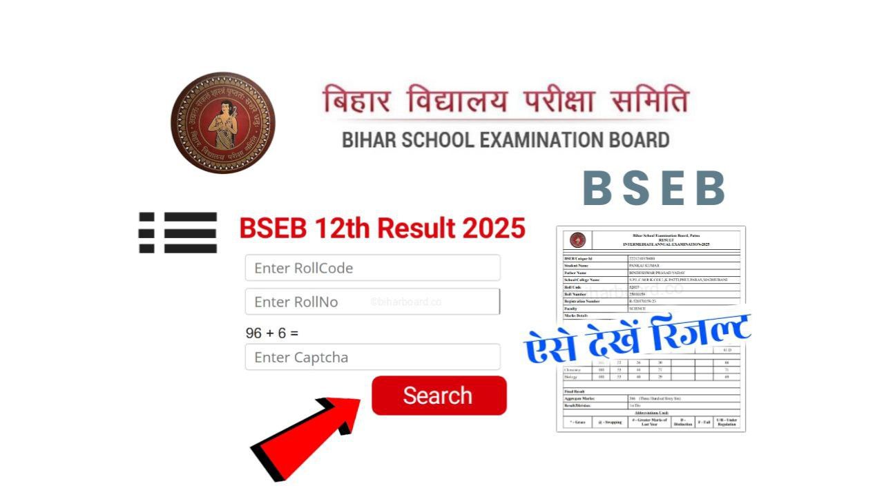 Bihar Board 12th Result 2025 Declared