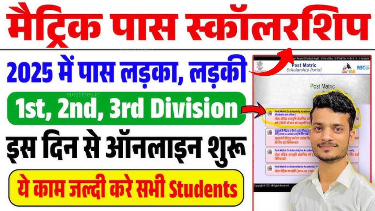 Bihar Board 10th(matric) pass Scholarship 2025 Apply